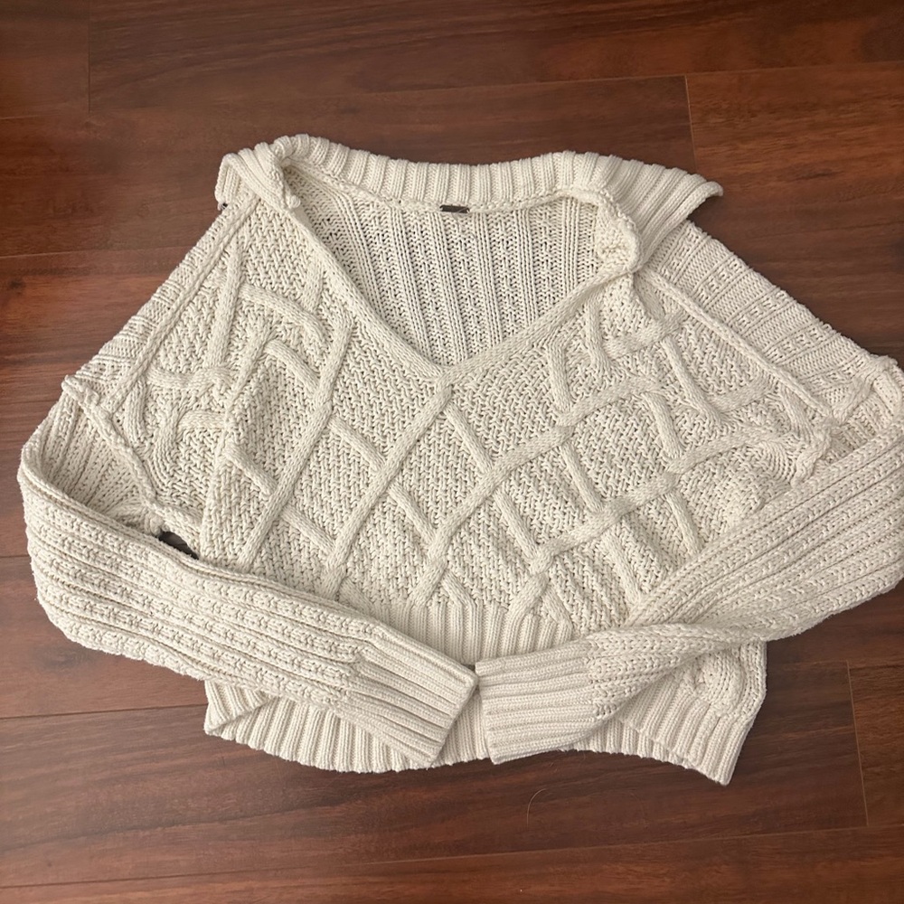 Free People Traveler Cable Pullover
